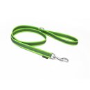 Mystique® Gummierte Leine 20mm neon grün 1m mit HS