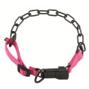 Halskette mit ClicLock schwarz, verstellbar pink 60-65cm...