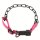 Halskette mit ClicLock schwarz, verstellbar pink 60-65cm medium